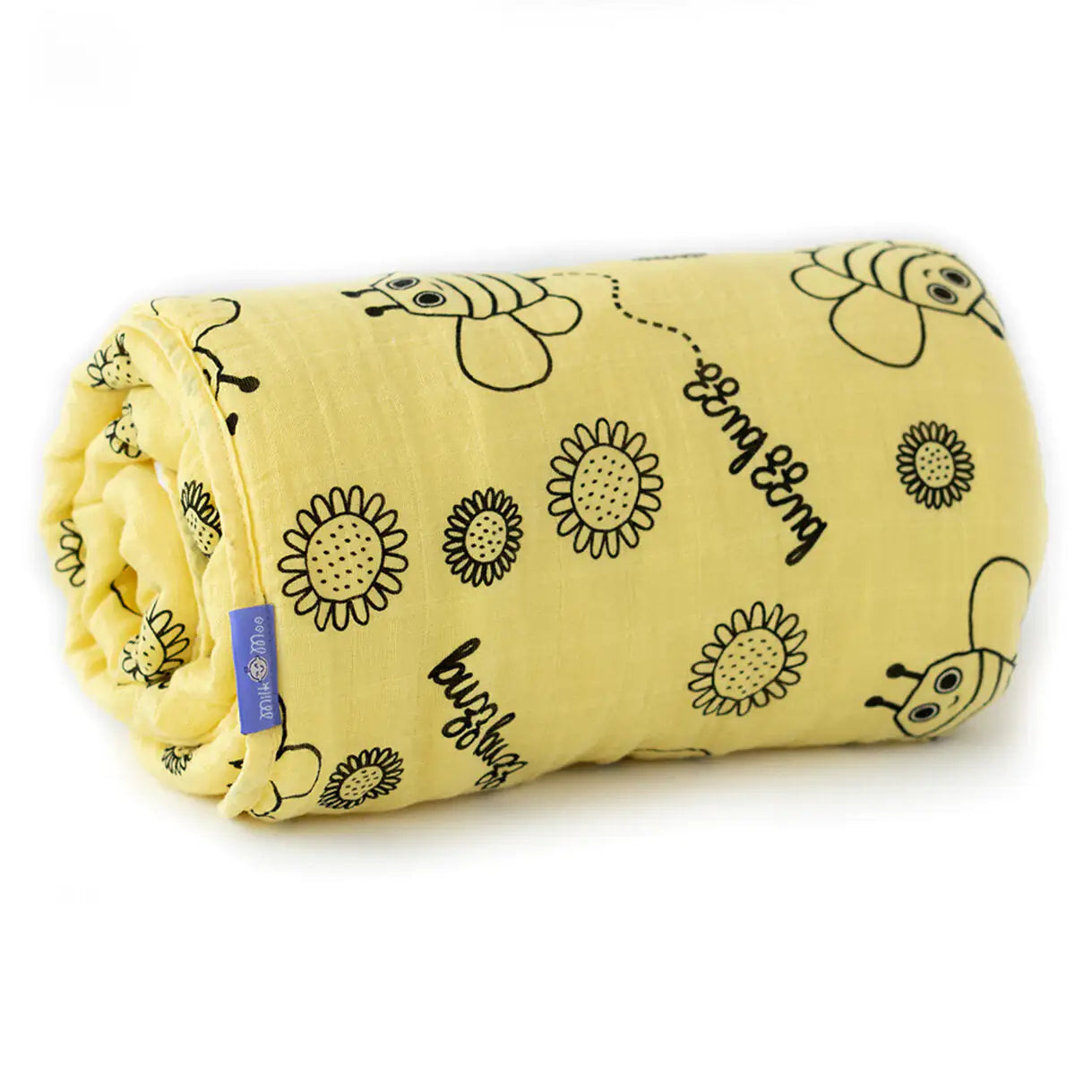 Buzzy Bee Baby Muslin Fiber Filled Blanket