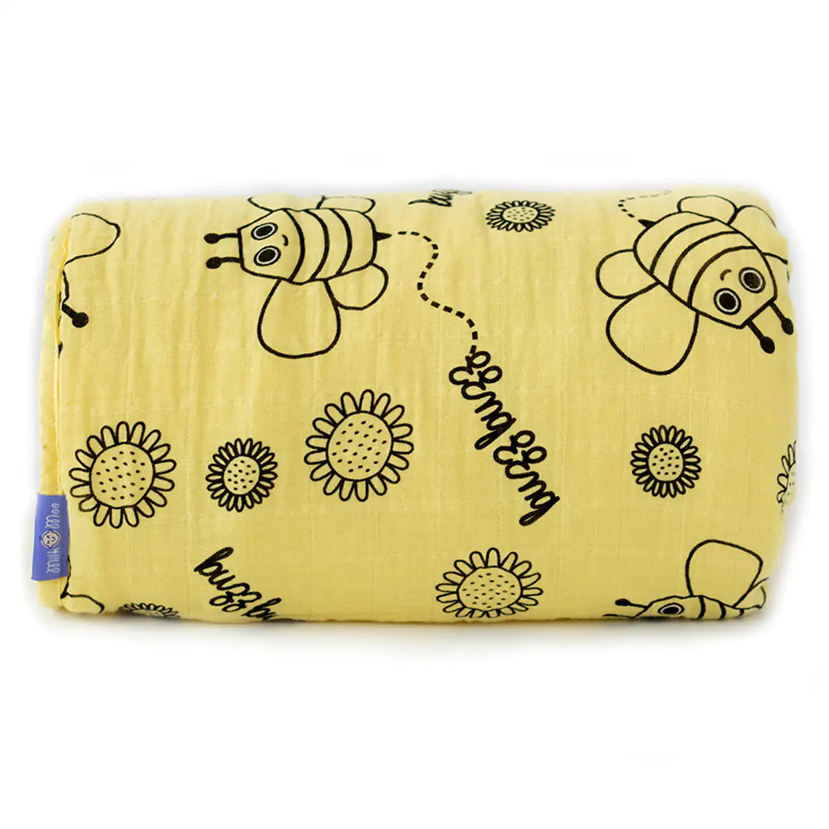 Buzzy Bee Baby Muslin Fiber Filled Blanket